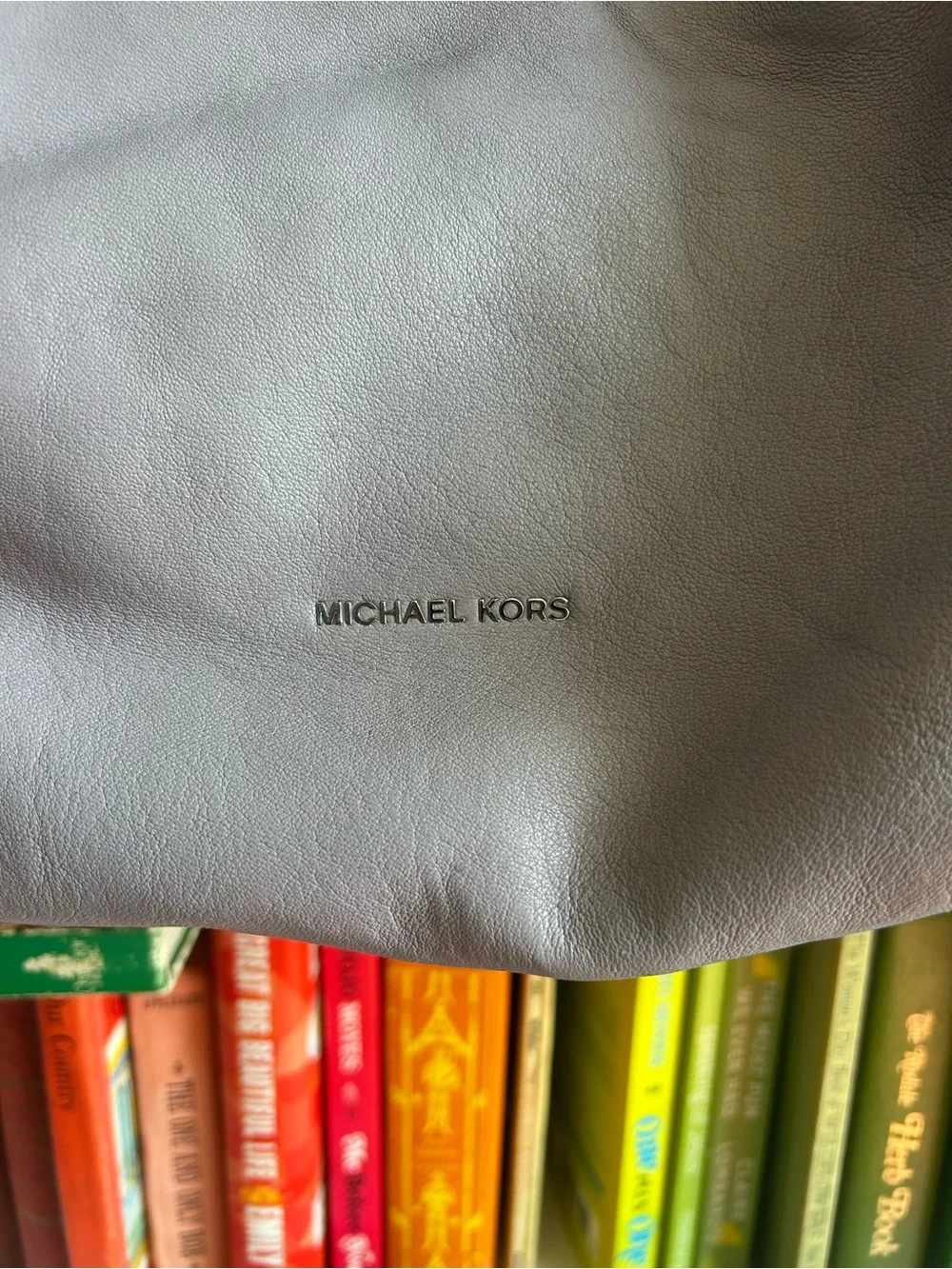 Michael Kors Angelina Lilac Leather Hobo Shoulder Bag